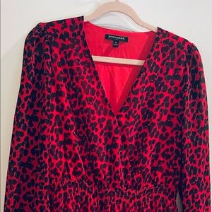 Banana Republic Dress, Black & Red, Size M